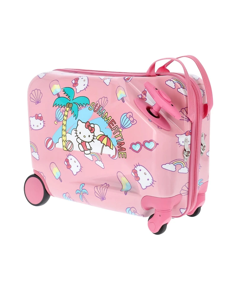 Hello Kitty Ful Ride-on Luggage Summer Time Kids 14.5" luggage