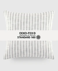ienjoy Home Yarn Dyed Thin Stripe Decorative Pillow, 20" x