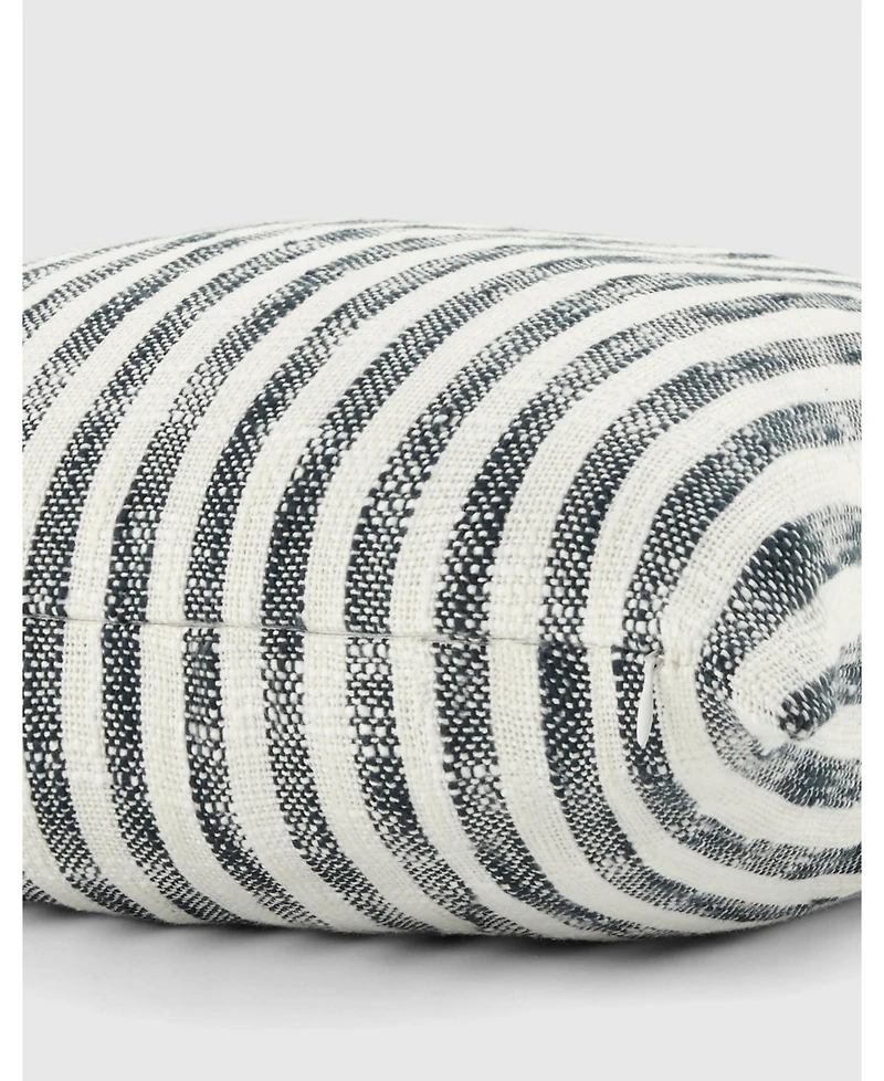 ienjoy Home Yarn Dyed Thin Stripe Decorative Pillow, 20" x