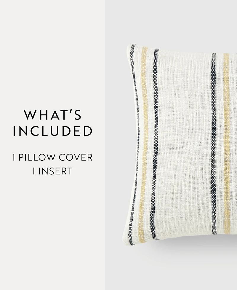 ienjoy Home Striped Yarn Dyed Decorative Pillow, 20" x