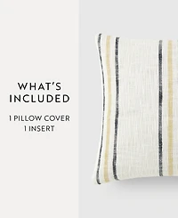 ienjoy Home Striped Yarn Dyed Decorative Pillow, 20" x