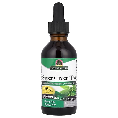 Super Green Tea, Alcohol-Free, 2 fl oz (60 ml), Nature's Answer
