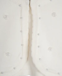 Rare Editions Toddler & Little Girls Imitation-Pearl Cardigan