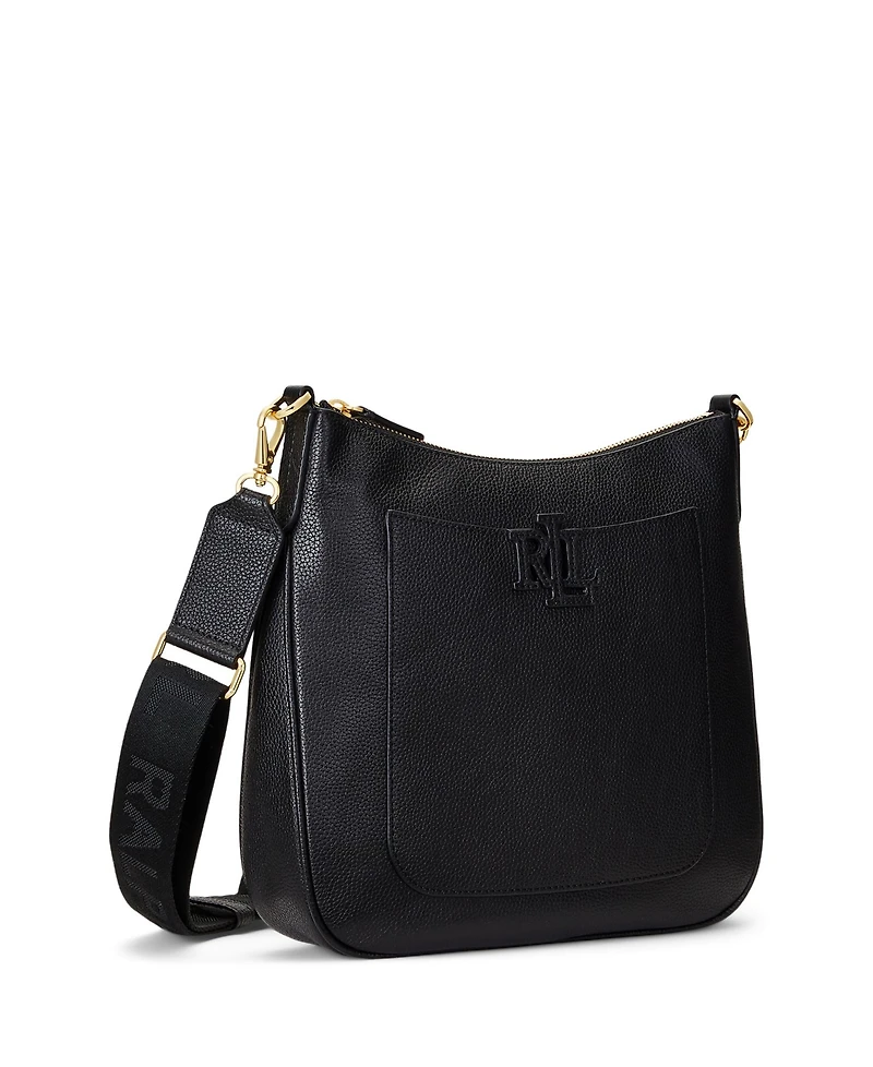 Lauren Ralph Cameryn Pebbled Leather Small Crossbody