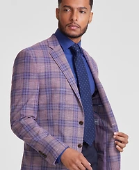 Michael Kors Men's Classic-Fit Mauve Window Sport Coat