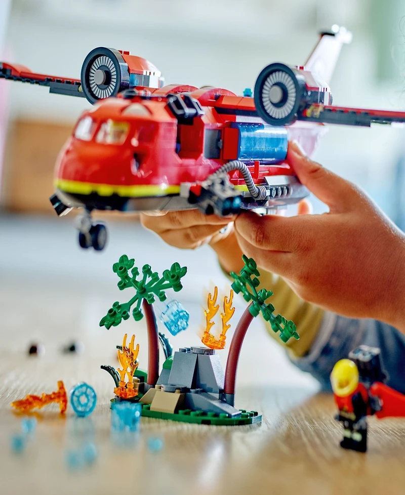 Lego City Fire Rescue Plane Toy for Kids Set 60413, 478 Pieces