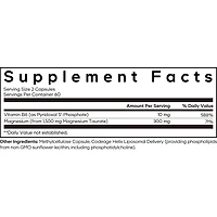 Codeage Liposomal Magnesium Taurate+ Supplement - Magnesium from Magnesium Taurate, Vitamin B6 as Pyridoxal 5-Phosphate, 2-Month Supply