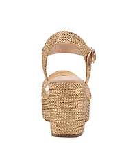 Bandolino Women's Sabinna Platform Braided Wedge Sandals - Gold