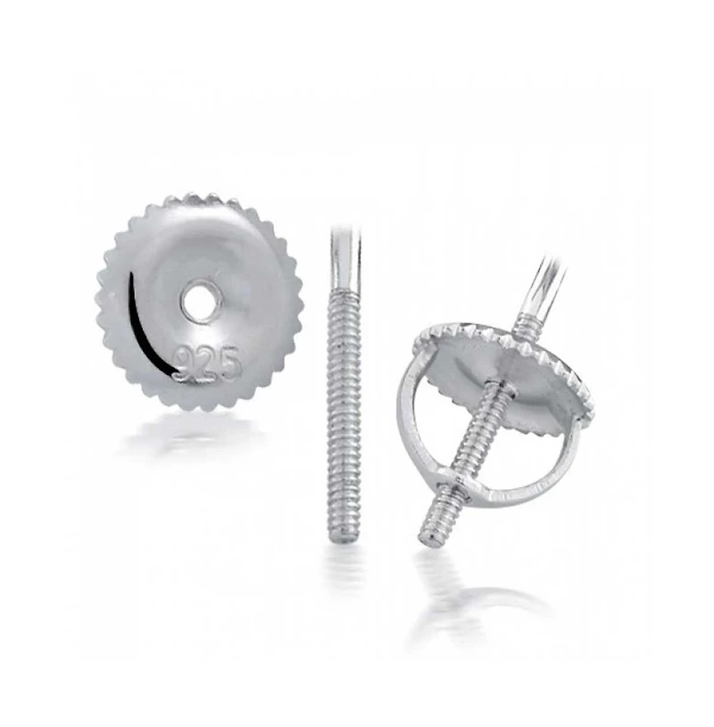 Bling Jewelry Black Square Kite Shaped Cz Micro Pave Cubic Zirconia Stud Earrings .925 Silver Screw back 7-12MM