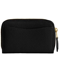 Coach Essential Leather Zip Around Card Case