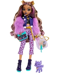 Monster High Clawdeen Wolf Fashion Doll with Pet Dog Crescent and Accessories