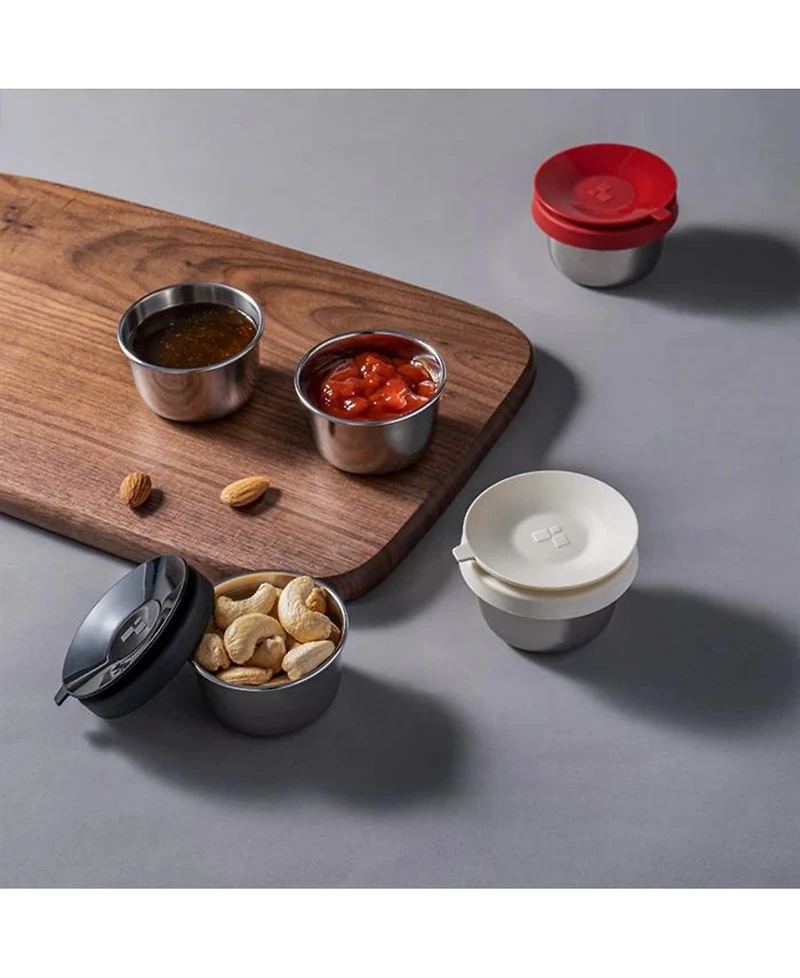 Fenger Stainless-Steel Sauce Box with Silicone Suction Lid