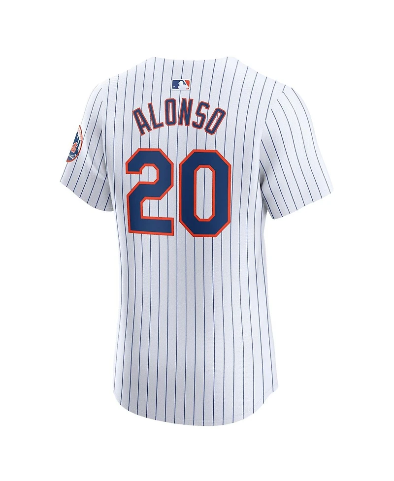 Men's Nike Pete Alonso White New York Mets Home Elite Jersey