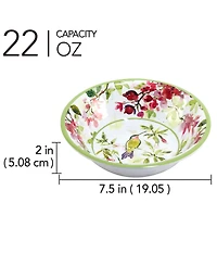 Certified International Hummingbirds Set of 6 All Purpose Bowl 7.5" x 2", Service For 6