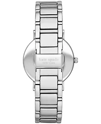 kate spade new york Women's Gramercy Three-Hand Silver-Tone Alloy Watch 38mm, KSW9014