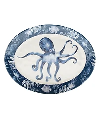 Certified International Sea Life 2 Pc Platter Set, Service For 2