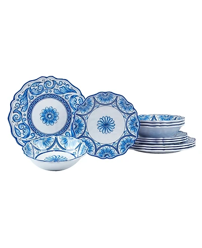 Certified International Veranda 12 Pc Dinnerware Set, Service For 4