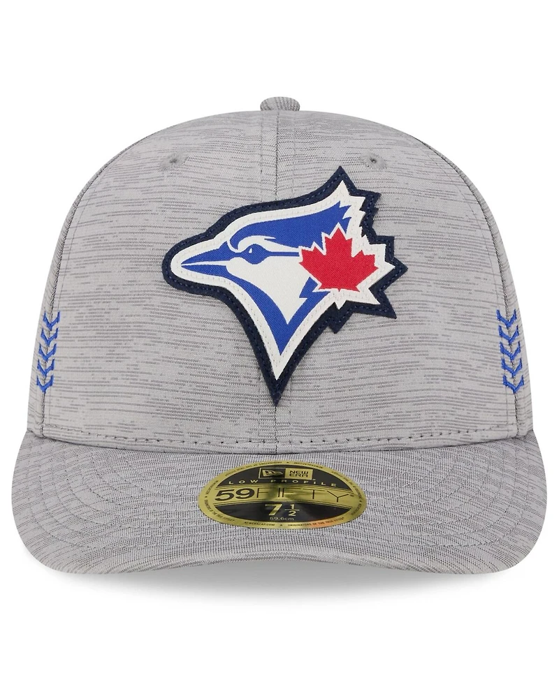 Men's New Era Gray Toronto Blue Jays 2024 Clubhouse Low Profile 59FIFTY Fitted Hat