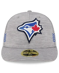 Men's New Era Gray Toronto Blue Jays 2024 Clubhouse Low Profile 59FIFTY Fitted Hat