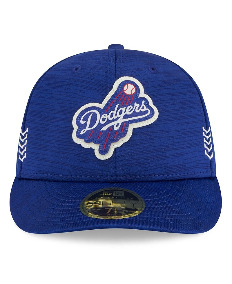 Men's New Era Royal Los Angeles Dodgers 2024 Clubhouse Low Profile 59FIFTY Fitted Hat