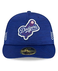 Men's New Era Royal Los Angeles Dodgers 2024 Clubhouse Low Profile 59FIFTY Fitted Hat
