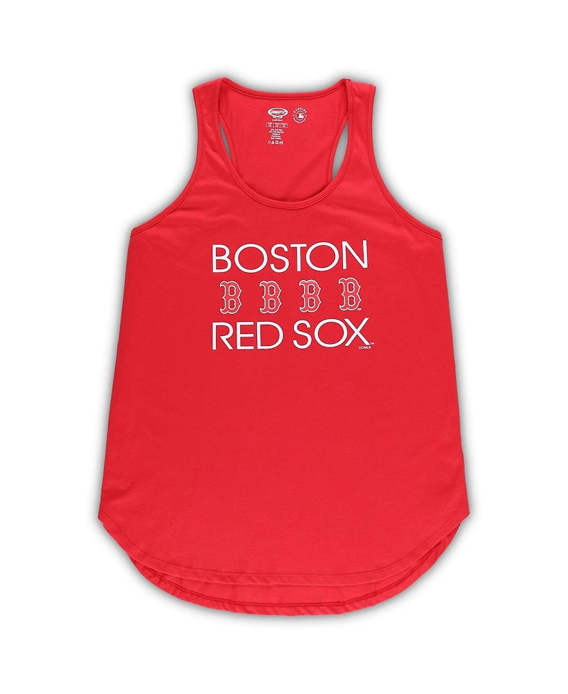 Women's Concepts Sport Red, Navy Boston Red Sox Plus Meter Tank Top and Pants Sleep Set