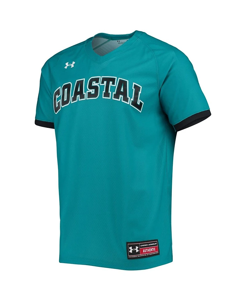 Men's Under Armour Teal Coastal Carolina Chanticleers Replica Baseball Jersey