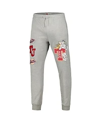 Men's Freeze Max Heather Gray Tom and Jerry University Jogger Pants