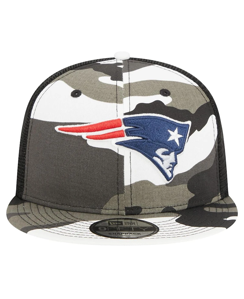Youth Boys and Girls New Era Camo New England Patriots Trucker 9FIFTY Snapback Hat