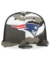 Youth Boys and Girls New Era Camo New England Patriots Trucker 9FIFTY Snapback Hat