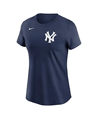 Women's Nike Navy New York Yankees Wordmark T-shirt