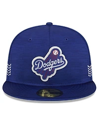 Men's New Era Royal Los Angeles Dodgers 2024 Clubhouse 59FIFTY Fitted Hat