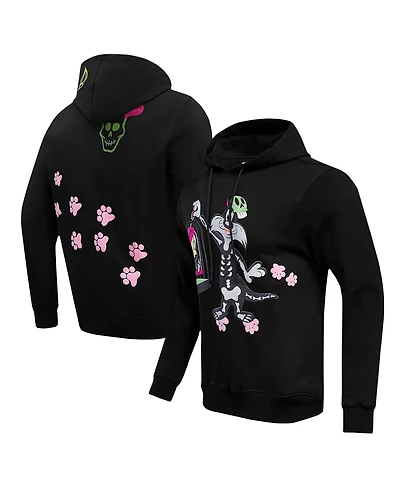 Men's and Women's Freeze Max Black Looney Tunes Sylvester & Tweety Skeleton Pullover Hoodie