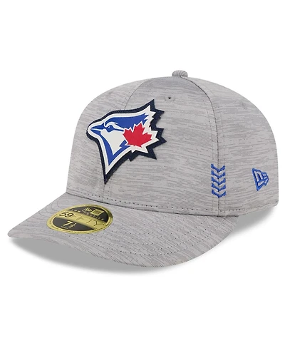 Men's New Era Gray Toronto Blue Jays 2024 Clubhouse Low Profile 59FIFTY Fitted Hat