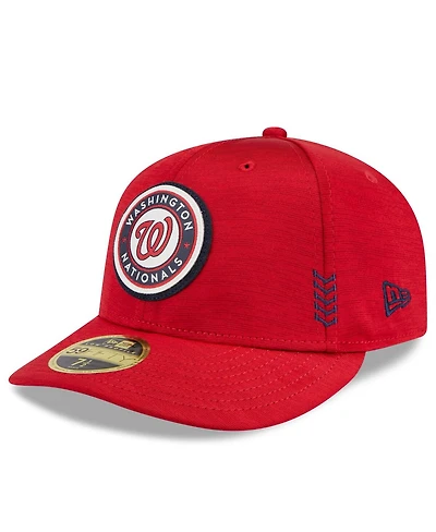 Men's New Era Red Washington Nationals Clubhouse Low Profile 59FIFTY Fitted Hat