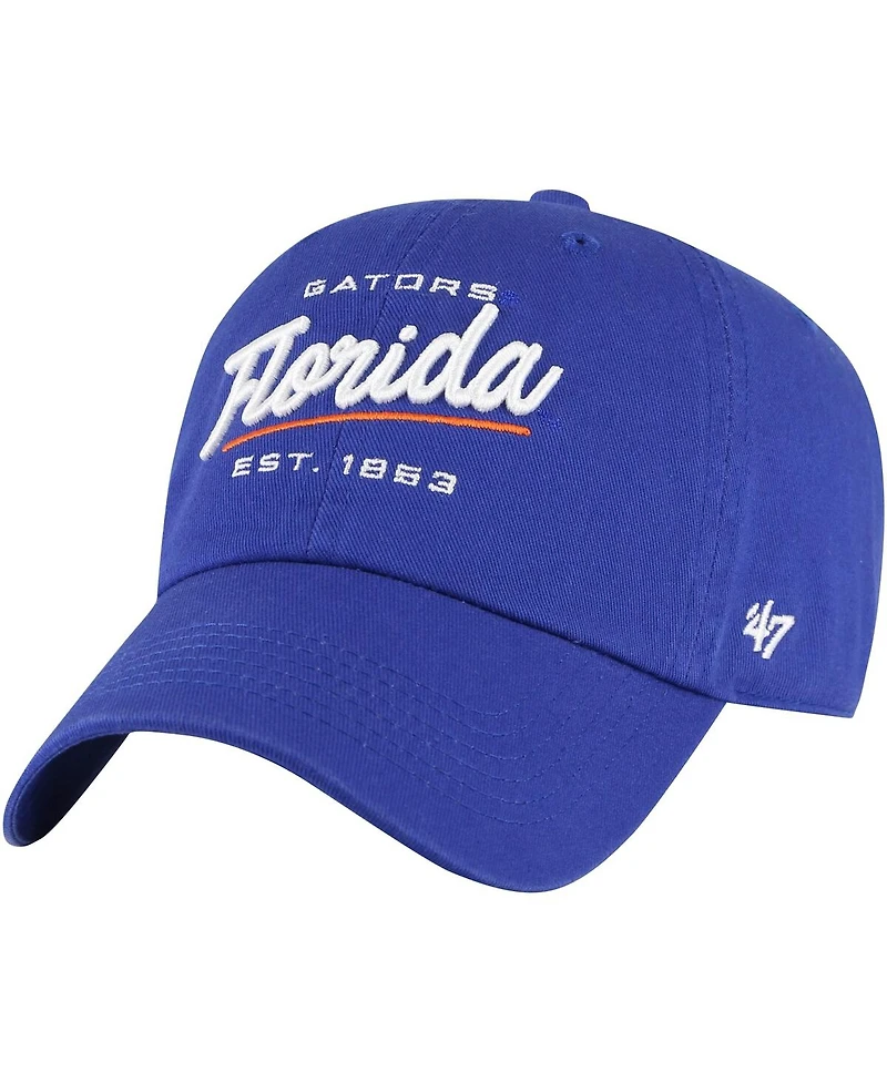 Women's '47 Brand Royal Florida Gators Sidney Clean Up Adjustable Hat