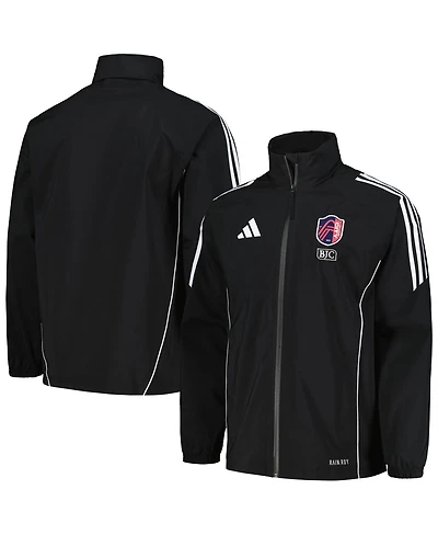 Men's adidas Black St. Louis City Sc Tiro 24 Full-Zip Hoodie Rain Jacket