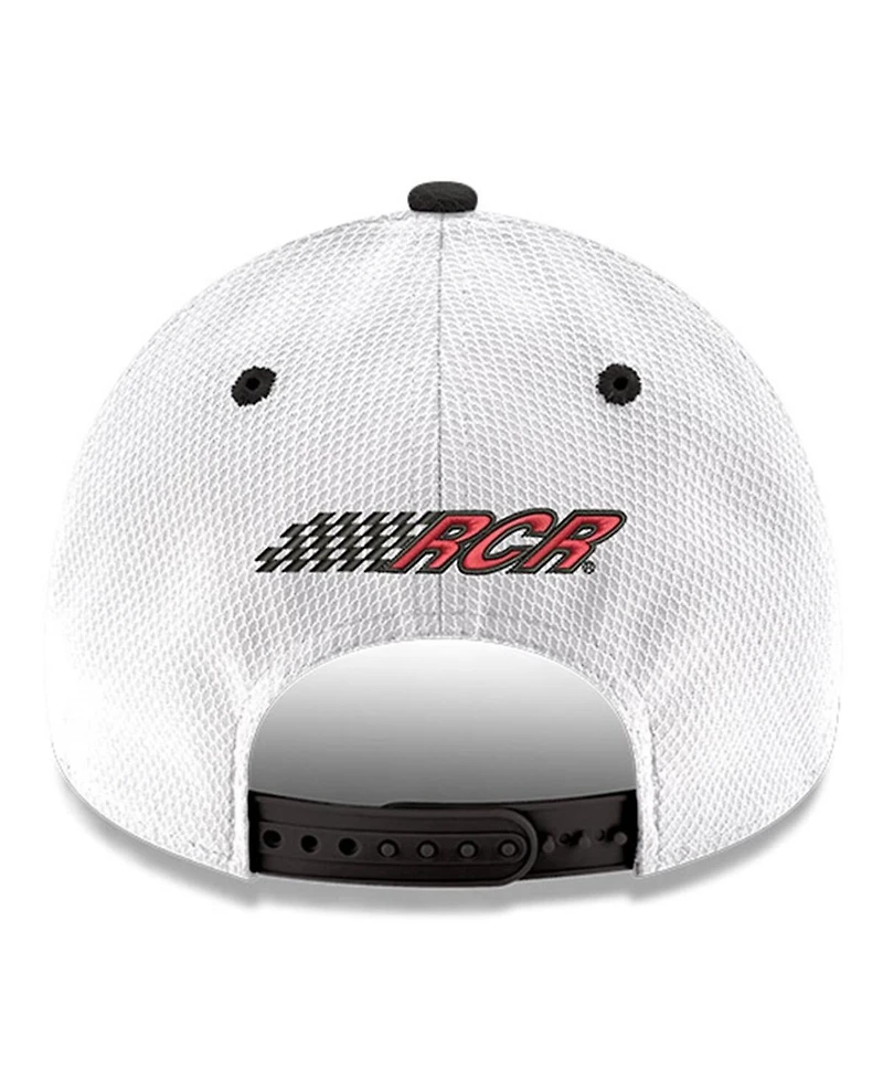 Men's New Era White, Black Kyle Busch 9FORTY Adjustable Arch Hat