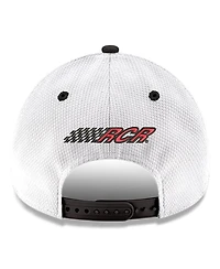 Men's New Era White, Black Kyle Busch 9FORTY Adjustable Arch Hat