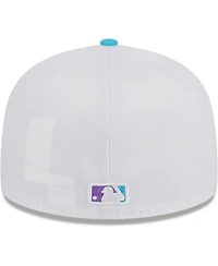 Men's New Era White Oakland Athletics Vice 59FIFTY Fitted Hat