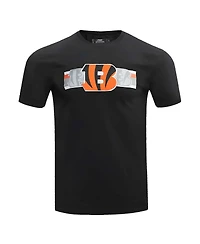 Men's Pro Standard Black Cincinnati Bengals Retro Striper T-Shirt