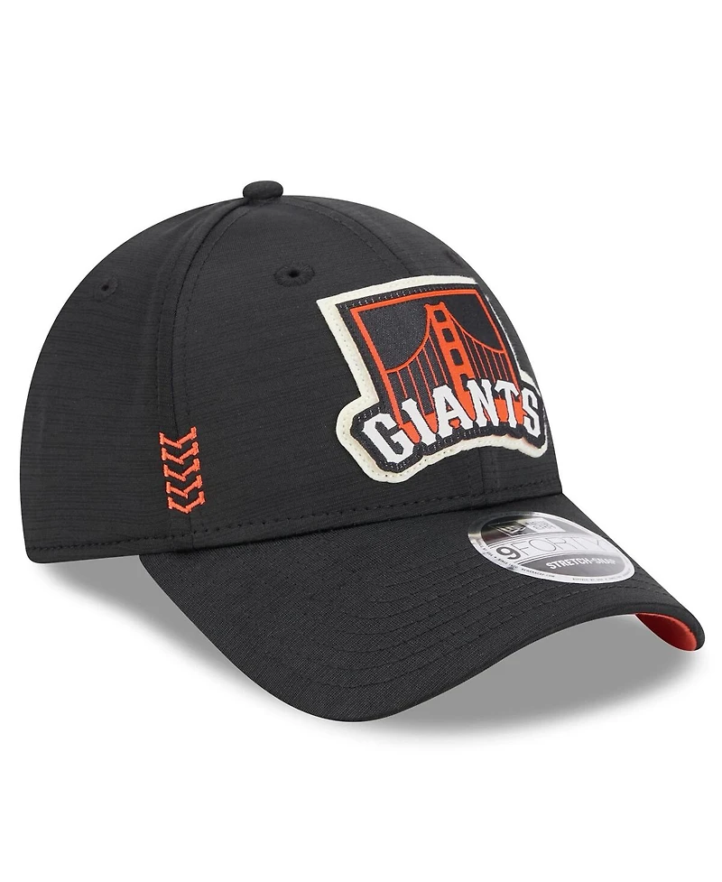 Men's New Era Black San Francisco Giants 2024 Clubhouse 9FORTY Adjustable Hat