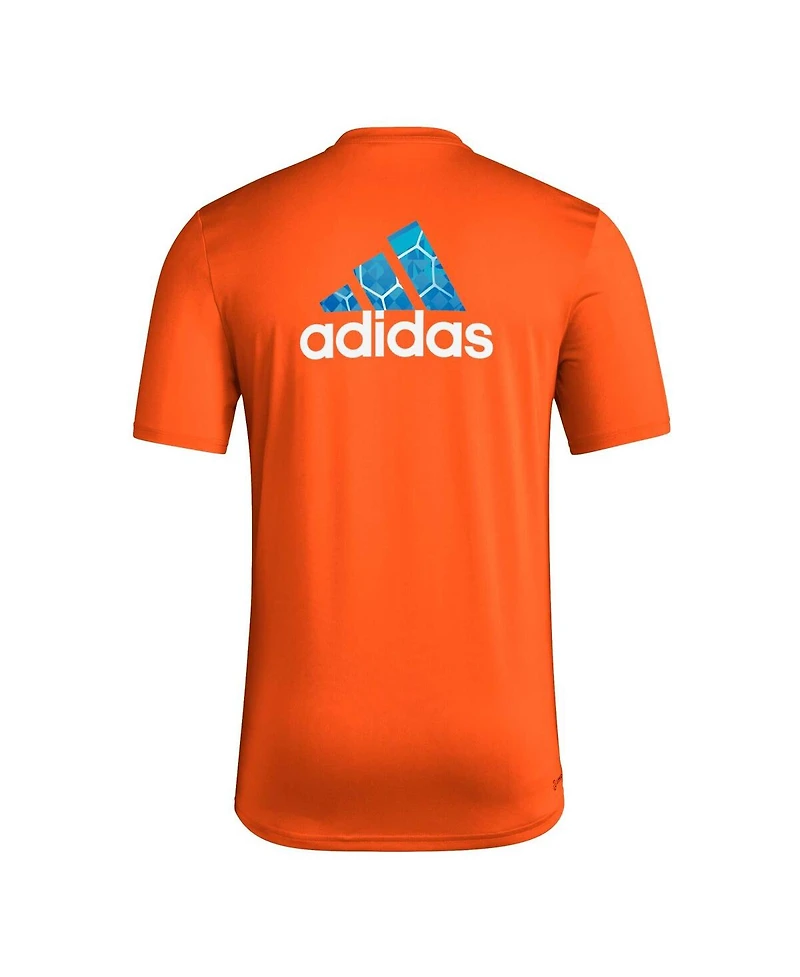 Men's adidas Orange Fc Cincinnati Local Pop Aeroready T-shirt