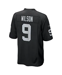 Men's Nike Tyree Wilson Black Las Vegas Raiders 2023 Nfl Draft First Round Pick Game Jersey
