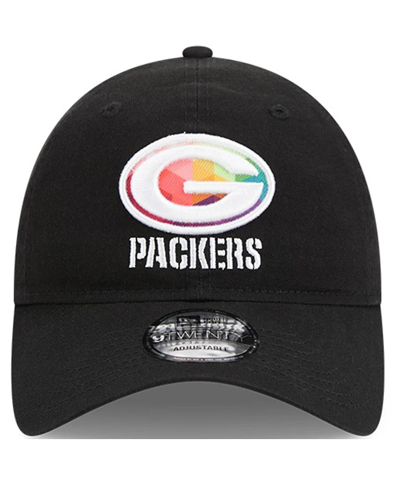Men's New Era Black Green Bay Packers 2023 Nfl Crucial Catch 9TWENTY Adjustable Hat