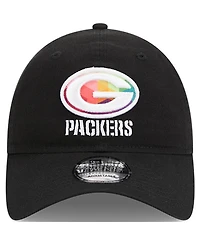 Men's New Era Black Green Bay Packers 2023 Nfl Crucial Catch 9TWENTY Adjustable Hat