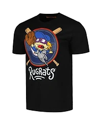 Men's Freeze Max Black Rugrats Chuckie Baseball T-Shirt