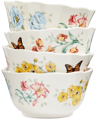 Lenox Butterfly Meadow Set of 4 Melamine All Purpose Bowls