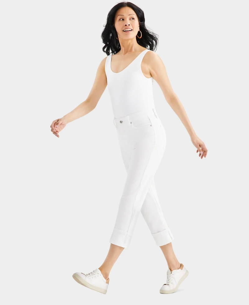 Style & Co Women's High-Rise Cuffed Capri Jeans, Exclusively at Macy's