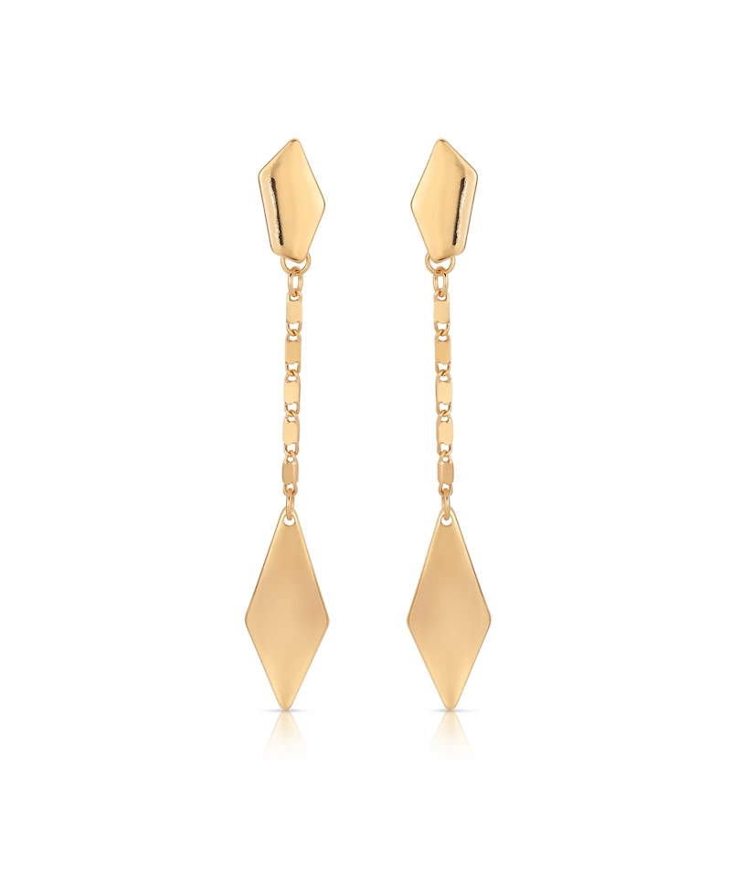 Ettika 18k Gold Plated Kite Drop Earrings